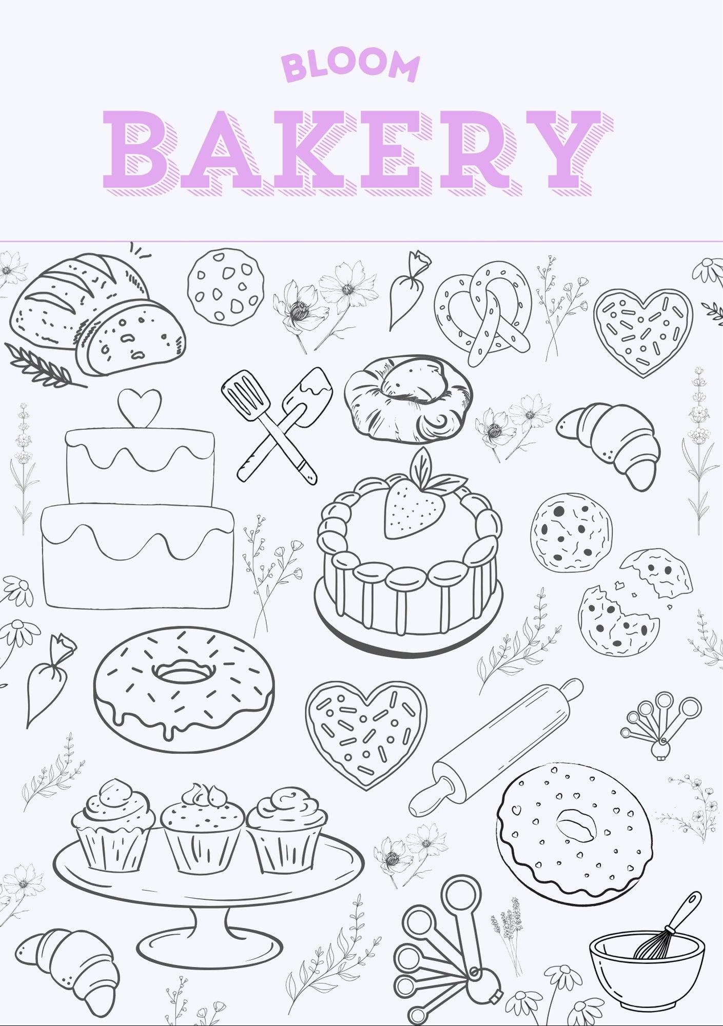 Bloom Bakery Menu